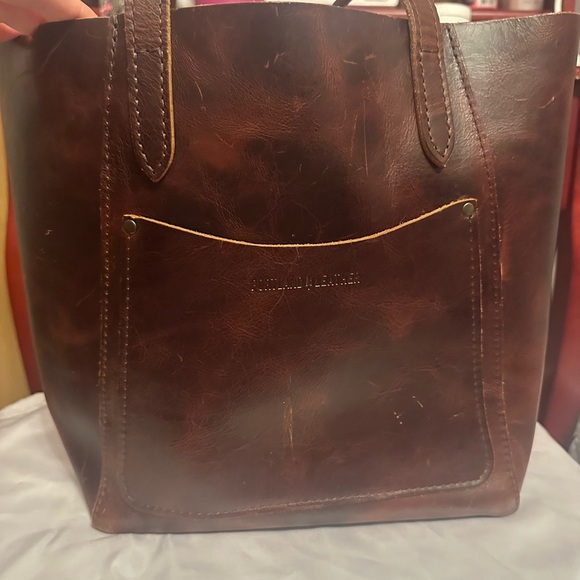 Portland Leather Goods Tote in Lava - Picture 2 of 3